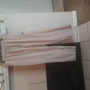 Cargo elastic waist tie nursing pants